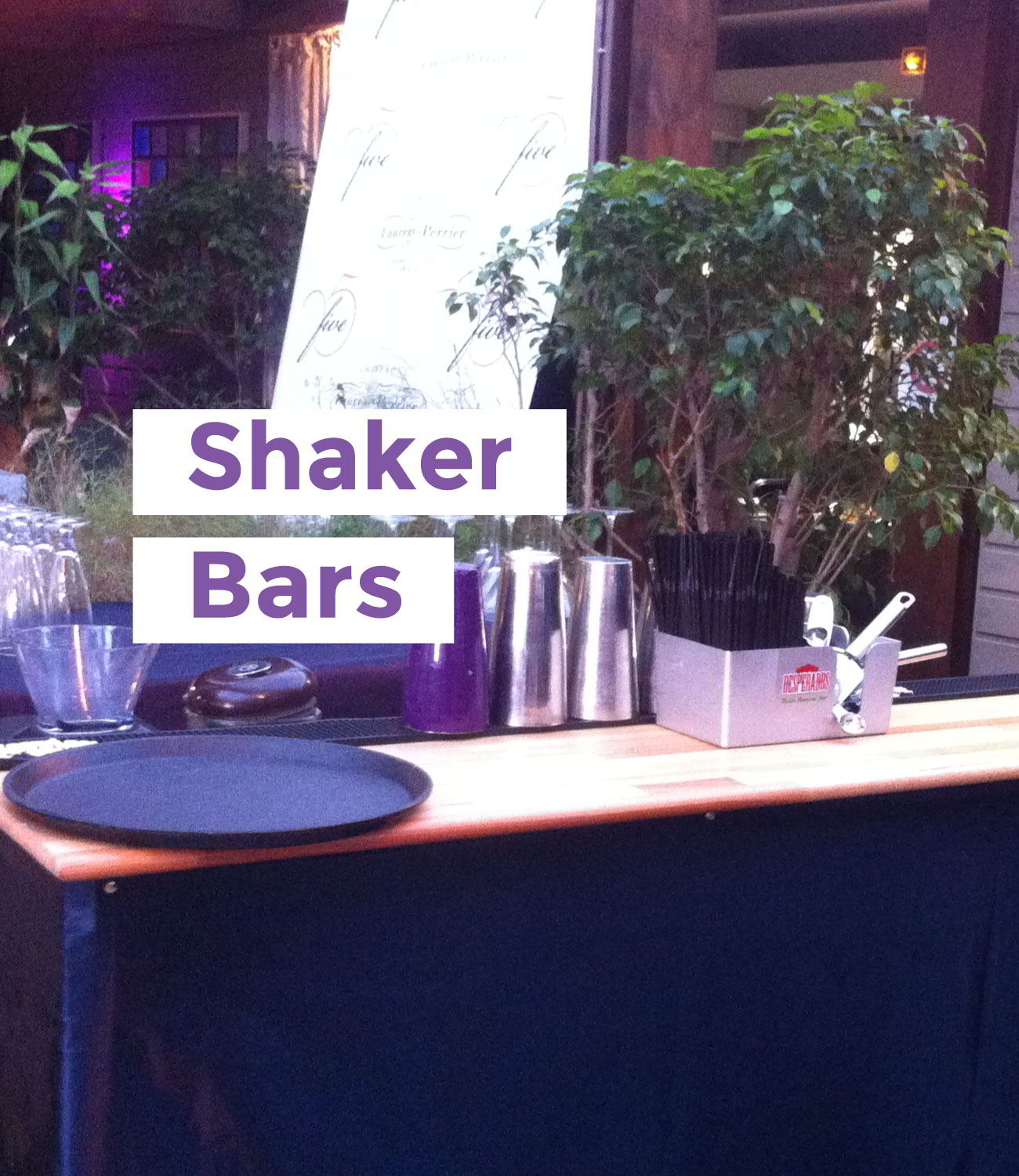 Un des shakers bars